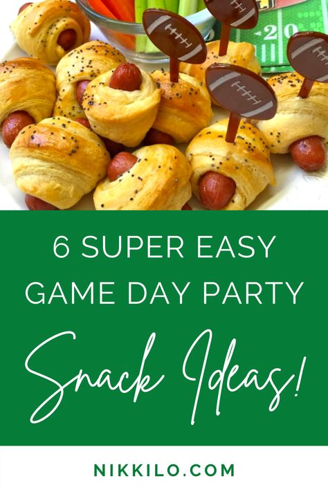 Bocce Ball Party Food, Tailgate Birthday Party Food, Homecoming Party Food, Tailgate Food No Refrigeration, Dodge Ball Party, Party Snack Ideas, Sports Party Food, Football Watch Party, Food Set Up