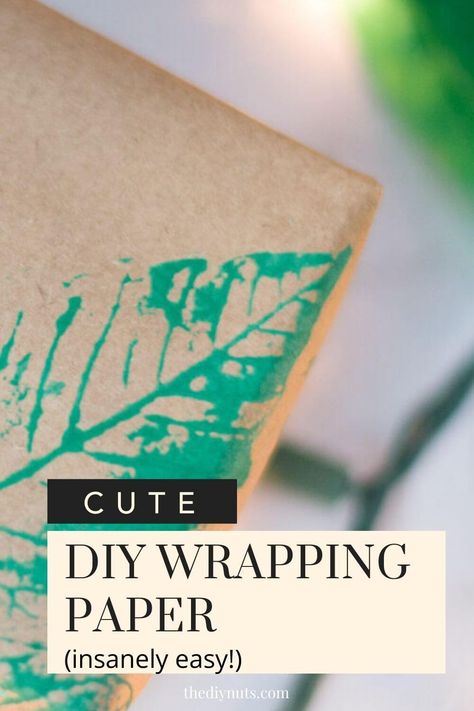 Learn how to create easy DIY wrapping paper. This eco-friendly wrapping paper idea is perfect for all your Christmas and holiday wrapping ideas. Diy Holiday Wrapping Paper, Watercolor Wrapping Paper Diy, Home Made Christmas Wrapping Paper, Fall Gift Wrapping, Diy Painted Wrapping Paper, Eco Christmas Wrapping, Diy Birthday Wrapping Paper, Diy Wrapping Paper Designs, Oc Crafts