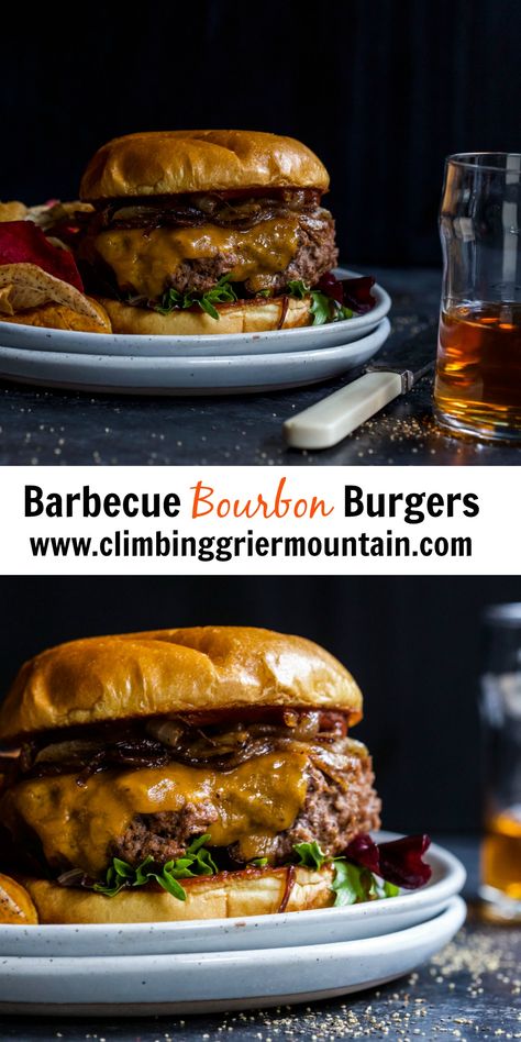 Bourbon Sauce For Burgers, Grilled Burgers Recipes Beef, Best Bbq Burgers Hamburger Recipes, Bourbon Burger Recipe, Best Gourmet Burger Recipe, Can Dogs Eat Tomatoes, Fancy Burgers, Bourbon Bacon Jam Burgers, Easy Homemade Burgers