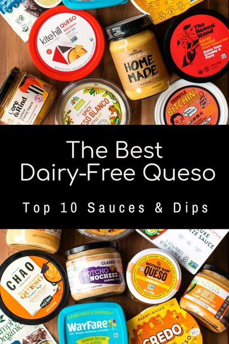 The 10 Best Dairy-Free Queso Dips & Nacho Toppers - all vegan-friendly and gluten-free Mexican Food Vegan, Dairy Free Nacho Cheese, Milk Free Recipes, Busy Night Dinner, Queso Dips, Dairy Free Queso, Spicy Queso, Nacho Dip, Go Dairy Free