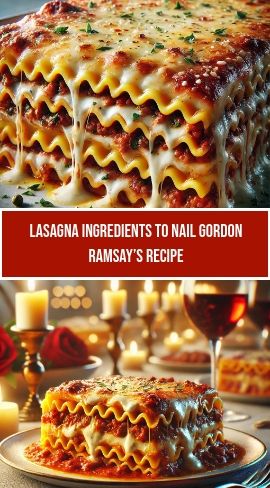 Cheesy lasagna slice with layers of pasta and rich meat sauce on a table setting. Soul Food Lasagna Recipe, Gordon Ramsay Lasagna Recipe, Easy Ground Beef Stroganoff, Best Lasagna Recipe, Best Lasagna, Gordon Ramsay Recipe, Ground Beef Stroganoff, Lasagna Ingredients, Stroganoff Recipe