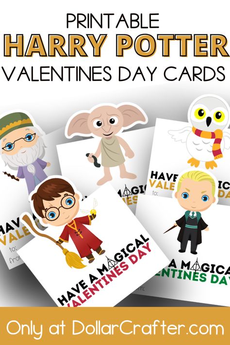 Harry Potter Valentine Ideas, Diy Harry Potter Valentines, Harry Potter Valentine Box Ideas, Valentines Day Harry Potter, Harry Potter Valentines Day, Harry Potter Valentines Cards, Harry Potter Valentine, Printable Harry Potter, Harry Potter Valentines