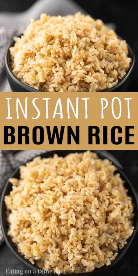 Brown Rice In Instant Pot, Pressure Cooker Brown Rice, Best Brown Rice, Rice In Instant Pot, Instant Pot Brown Rice, Rice In The Instant Pot, Cook Brown Rice, Perfect Brown Rice, Brown Rice Recipe