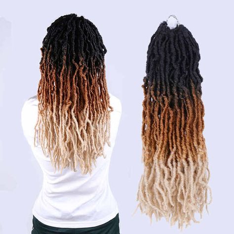 14inch 18inch available soft locs Crochet Faux Locs, Soft Locs, Faux Locs, Locs, Dreadlocks, Hair Styles, Crochet, Hair