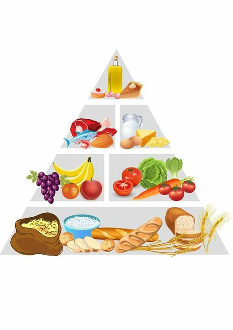 Food Pyramid Kids, Sistem Pencernaan, Breakfast Food List, Food Pyramid, Seni Dan Kraf, Vector Food, Food Backgrounds, Food Concept, Food Pantry