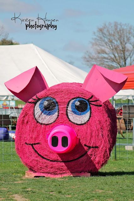 Hay Bale Animals, Painted Round Hay Bales, Round Hay Bale Decorating Ideas Fall, Painted Hay Bales Fall, Hay Bale Art Ideas, Halloween Hay Bale Ideas, Round Hay Bale Decorating Ideas, Hay Bales Decorations, Painted Hay Bale Ideas