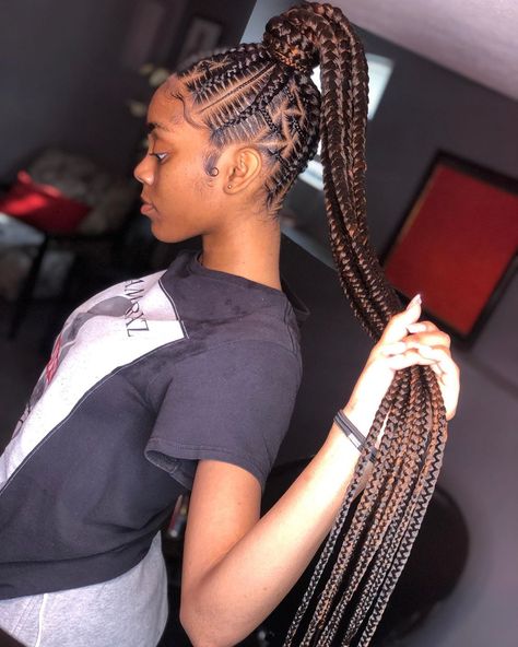 Freestyle Braided Ponytail, Poses For Pictures Instagram, Braids Ponytail, Natural Hair Braids, Braided Ponytail, Poses For Pictures, Locs, Cute Hairstyles, Hair Salon