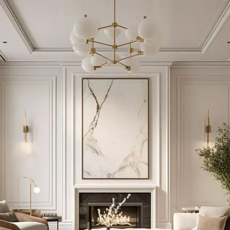 Modern Majlis, Modern Neoclassical Interior, Neoclassic Interior, Neoclassical Interior Design, Modern Classic Interior, Aesthetic Interior Design, Classical Interior, Living Tv, Neoclassical Interior