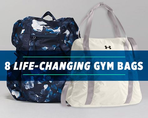 The perfect bags for your a.m. yoga, p.m. kickboxing, and everything in between Workout Bag, Womens Gym Bag, Gym Bag Essentials, Womens Health Magazine, Gym Tote, Ju Jitsu, Women Health, Workout Bags, Fitness Gear