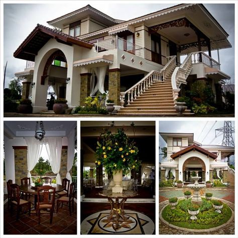 Experience the old Spanish era with the architectural style of Alta Veranda de Tibig Spanish Filipino House, Filipino Style House, Old Filipino Houses, Historical Philippines, Old Philippines, Modern Spanish Colonial, Kampung House, Filipino Interior Design, Ancestral House