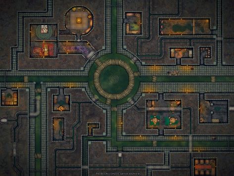 Thieves hideout in the sewers [40x30] - 70 DPI (Lots of details, just zoom in to see 😊) : dndmaps Thieves Hideout, Sewer Battlemap, Dnd Sewer, Storm Kings Thunder, Maps Rpg, Dnd Battle Maps, Sci Fi Landscape, Sleeping Giant, Dnd World Map