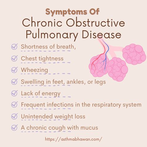 Symptoms of Chronic Obstructive Pulmonary Disease (COPD) Lower Respiratory Tract, Chronic Lung Disease, Chronic Cough, Nurse Study Notes, Nursing School Survival, Chronic Obstructive Pulmonary Disease, Health Guru, Nerve Pain Relief, Respiratory Infection