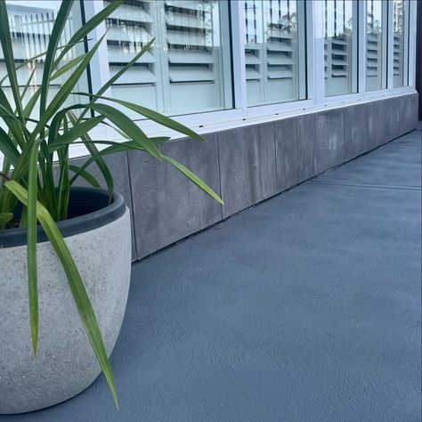 Cement Colour: 1 coat of endless dusk by dulux 1 top coat of basalt by dulux Low sheen #dulux #project #exterior Cement Color, Top Coat, Cement, Exterior, Quick Saves