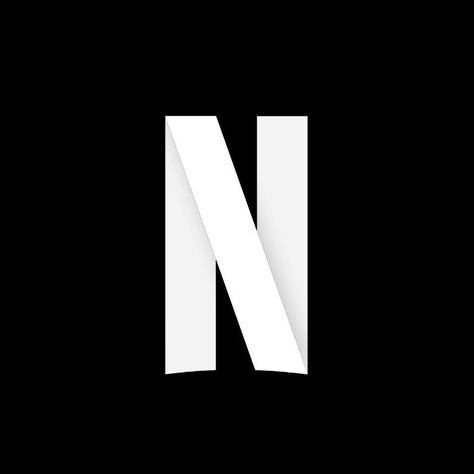 Netflix icon Shades Aesthetic, Ios Organization, Ipad Black, Netflix App, Mobile App Icon, Application Iphone, Black And White Photo Wall, App Background, Black App