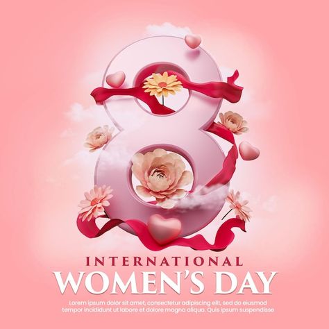 Happy international womens day flyer and... | Premium Psd International Womens Day Poster, Happy Woman Day, Happy Women's Day, International Women’s Day, International Women's Day, Woman’s Day, 8th Of March, Happy Women, Post Design