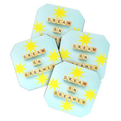 Dream On Dreamer, Cork Trivet, Monogram Coasters, Water Rings, Coaster Gift Set, Agate Coasters, Red Pomegranate, Hand Painted Tiles, Marble Coasters