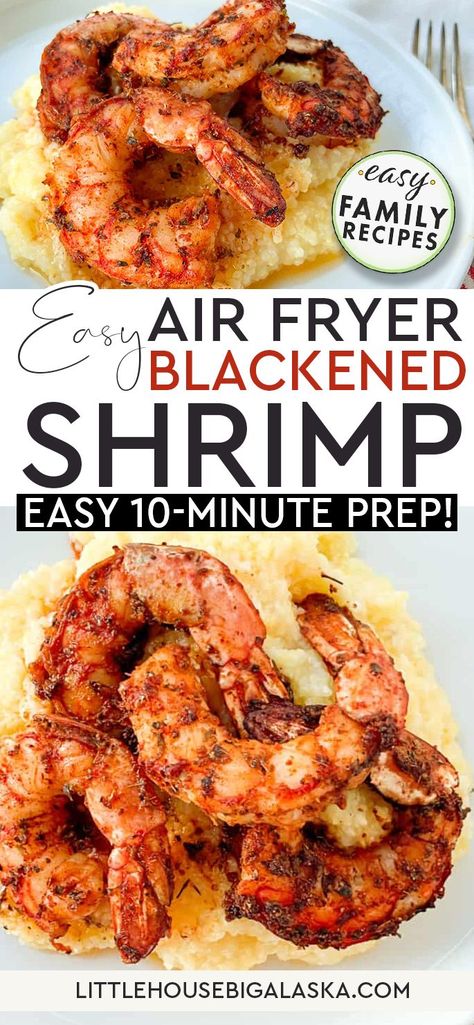 Easy Air Fryer Shrimp, Carrot Recipes Side Dishes, Blackening Seasoning, Cooked Shrimp Recipes, Air Fryer Shrimp, Air Fryer Fish Recipes, Blackened Shrimp, Air Fryer Fish, Air Fryer Oven Recipes