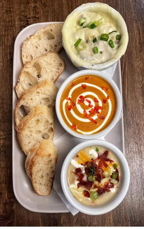 Food in the Waterloo Region | We have discussed how great of an idea soup “flights” would be | Facebook Soup Flight Board, Soup Competition Party, Food Flight Ideas, Soup Flight Party, Soup Flights, Soup Bar Wedding, Soup Bar Party, Drink Flights, Ladies Night In