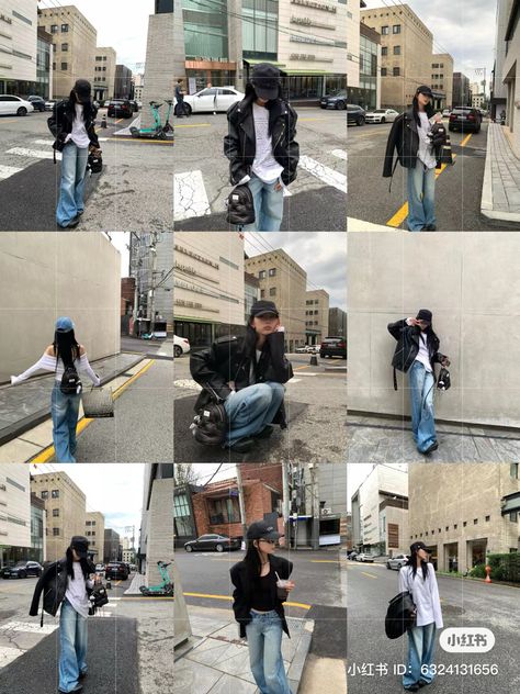 Instagram Picture Ideas Street Style, Ig Street Poses, Cool Pose For Instagram, Pose For Outfit Pictures, Street Photos Instagram, Instagram Pose Ideas Street, Street Style Pictures, Ootd Picture Ideas Instagram, Unique Poses For Instagram