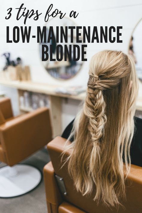 Healthy Blonde Hair, Low Maintenance Blonde, Blonde Hair Tips, Tips For Black Women, Low Maintenance Hair, Women's Hairstyles, Skin Care Steps, One Hair, Hair Maintenance