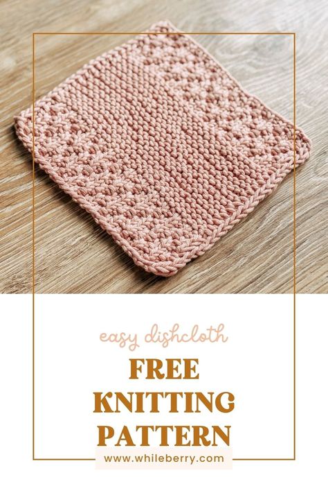 Sage Dishcloth - Free Beginner Dishcloth Knitting Pattern — Whileberry | Modern Knitting Patterns, Classes and Tutorials