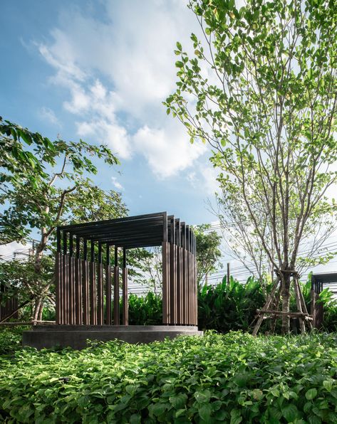 PanoramicStudio - PARKLAND CHARAN-PINKLAO Garden Pavillion, Cabana Design, Roof Landscape, Architectural Landscape, Outdoor Structure, Shelter Design, Pavilion Design, Modern Backyard Landscaping, Garden Pavilion