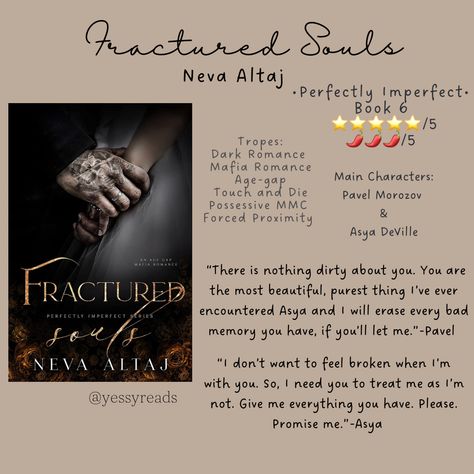 Dark Mafia Romance (Book review) please give credit uf repost Fractured Souls Neva Altaj Book, Dark Mafia Romance Books, Mafia Romance Books, Mafia Books, Dark Mafia Romance, Mafia Romance, Give Me Everything, Nerd Problems, Read List