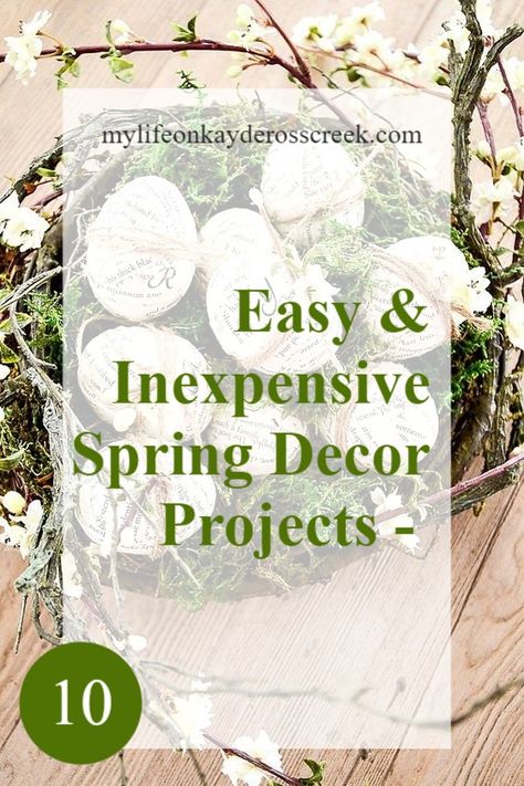 Easy DIY Spring decor project you can make in no time. Spring decorating ideas. Spring craft projects Diy Spring Home Decor Ideas, 2024 Spring Decor Trends, Simple Spring Centerpiece Ideas, Natural Spring Decor, Spring Home Decor 2024, Spring Craft Show Ideas, Spring Display Ideas, Spring Office Decorations, Spring 2024 Home Decor Trends