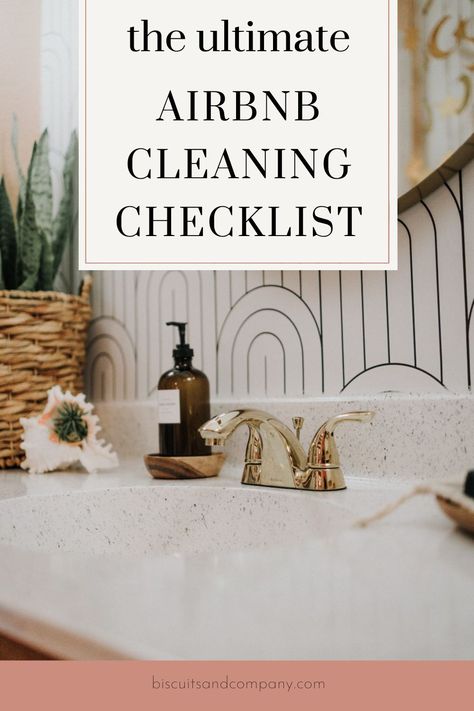 airbnb bathroom Airbnb Binder Ideas, Airbnb Cleaning Checklist Free, Airbnb Checklist For Host, Airbnb Must Haves List, Rental Checklist, Guest Checklist, Airbnb Cleaning Checklist, Luxury Airbnb, Airbnb Checklist