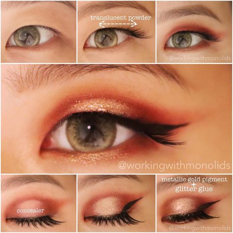 CNY makeup tutorial! And I went to my family’s CNY dinner and avoided having my stomach groped against my will. #AchievementUnlocked  In… New Year Eye Makeup, Make Up Yeux, Oscars Makeup, Eyeliner Shapes, Green Smokey Eye, Makeup Pictorial, New Year's Makeup, Chinese Makeup, Hooded Eye Makeup