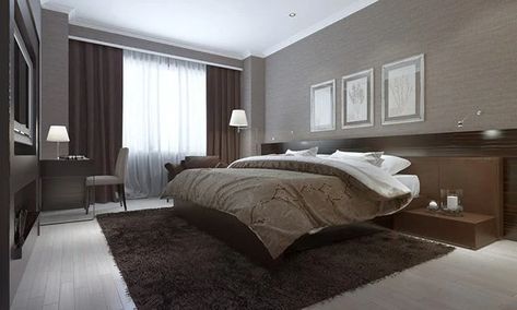 Grey Brown Bedrooms, Grey And White Comforter, Brown Bedroom Ideas, Brown Rooms, Bedroom Upgrade, Neutral Bedrooms, Gray And Brown, Bedroom Decor Inspiration, Brown Bedroom