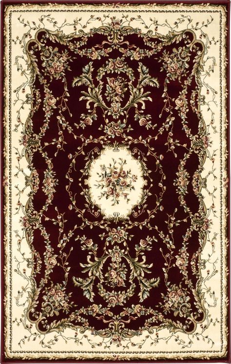 Bainsby Burgundy Area Rug Grey Carpet Hallway, Rug Placement, French Baroque, Carpet Texture, Affordable Rugs, Burgundy Rugs, Cheap Carpet Runners, Traditional Interior Design, Pastel Room