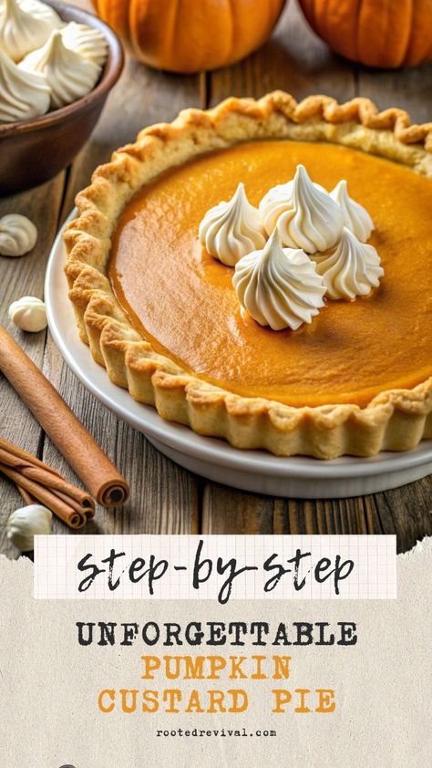 The Blog ’’The best pumpkin custard pie recipe you’ve ever tasted’’ provides a step-by-step guide to making pumpkin custard pie with perfectly spiced flavors, complete with a buttery, flaky crust. This dessert offers the comforting warmth of fall spices and a creamy texture, making it an unforgettable treat for holiday gatherings or cozy fall evenings. Click the link for the full recipe and baking tips to make this irresistible pie! Pumpkin Pie Recipe Ina Garten, Pumpkin Pie Recipe Variations, Pumpkin Pie Recipe With Allspice, The Best Pumpkin Pie Recipe Ever, Grandma's Pumpkin Pie Recipe, Buttermilk Pumpkin Pie Recipe, Sensational Double Layer Pumpkin Pie, Sally’s Baking Pumpkin Pie, Award Winning Pumpkin Pie Recipe