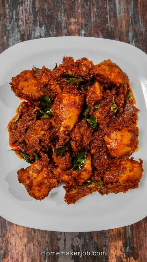 Chicken ghee roast is a type of dry chicken curry in which clarified butter is used while roasting the chicken. It is a famous Mangalorean dish. Marinated chicken is cooked with different spices and ghee. This dish is spicy, tangy in taste, reddish in color, and has a dry texture. Though this dish isn't so difficult to make, it requires some patience. It's worth the wait as the dish is very delicious in taste. You must try this recipe at home. Chicken Ghee Roast, Ghee Roast, Lamb Chop Recipes, Roast Recipe, Hot Chicken, Fenugreek Seeds, Clarified Butter, Lamb Chops, Roast Recipes