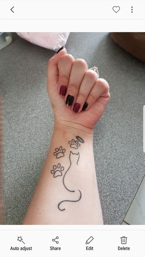 Cat Tribute Tattoo Ideas, Cats Memorial Tattoo, Tattoo Ideas For Cats That Have Passed, Cat Memorial Tattoo Ideas, Cat Who Passed Tattoo, Tattoo For Died Cat, Cat Tattoos Memorial, Tattoos For Passed Cats, Memorial Cat Tattoos