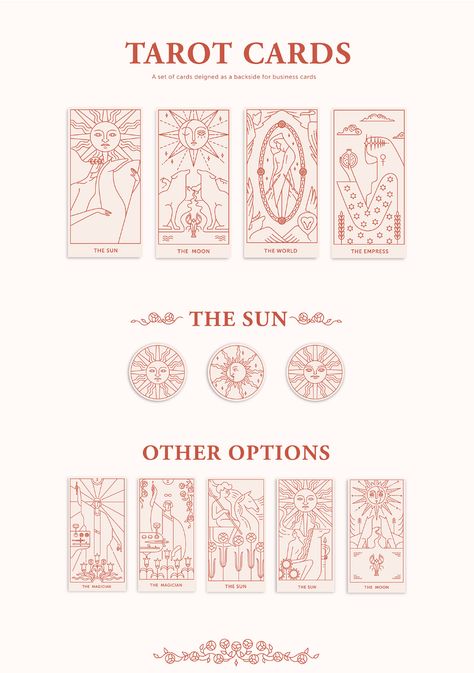 Tarot Cards - business cards backside design on Behance Tarot Card Illustration, Tarot Cards Art Illustration, Tarot Business, Tarot Design, All Tarot Cards, Tarot Major Arcana, Playing Cards Design, Tarot Cards Art, Tarot Card Meanings