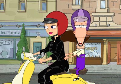 "In the city of love." - Ferb Ferb And Vanessa, Female Of The Species, Phineas Y Ferb, Disney On Ice, Duo Halloween Costumes, Best Love Stories, Phineas And Ferb, Disney Xd, Cartoons Series