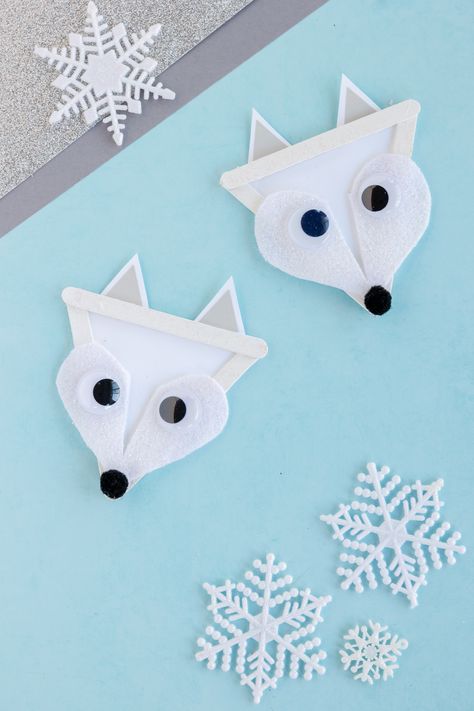 Artic Fox Activities For Kids, Arctic Fox Crafts For Kids, Arctic Fox Crafts, Arctic Fox Craft Preschool, Artic Animals Arts And Crafts, Artic Animal Crafts, Arctic Animals Art, Fox Craft Preschool, Arctic Fox Craft