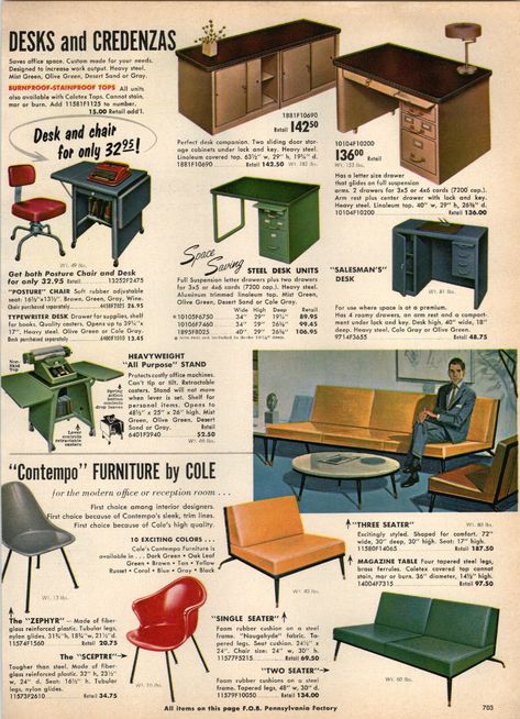 70s Office Decor, Retro Office Design, 1950 Interior Design, 50s Office, 60s Office, 50s Interior Design, 1950s Interior Design, 70s Office, 50s Interior