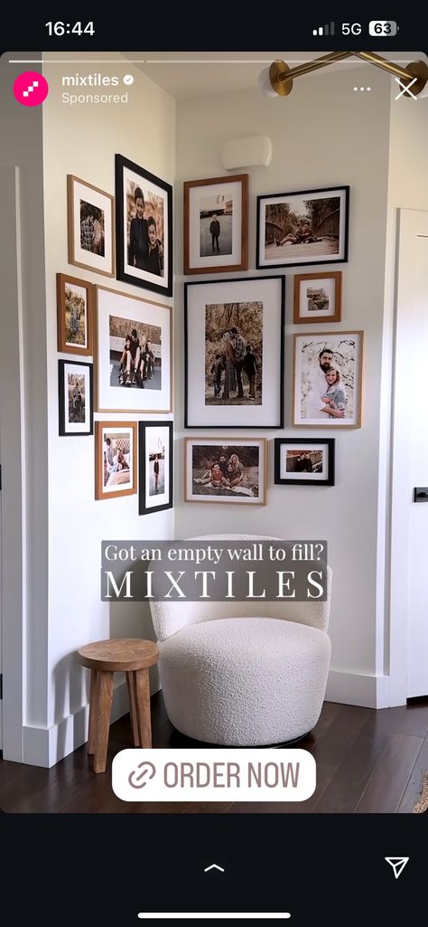 Family Photo Wall, Home Additions, Empty Wall, Tv Room, Tv Wall, Family Photo, Family Photos, Family Room, Photo Wall