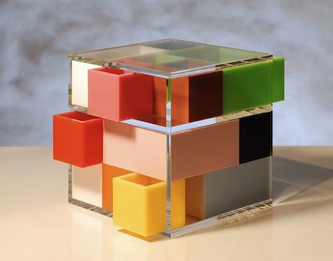 Transparent Business Cards, Cube Furniture, Module Design, Japanese Cosmetics, Acrylic Furniture, 3d Modelle, Stationery Store, Modular Furniture, Puzzle Box