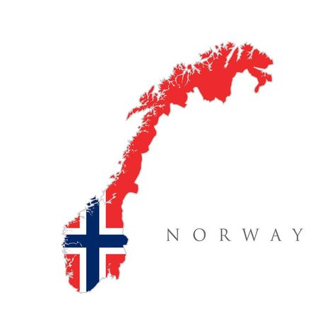 Map and flag of Norway. Norway map. National Norwegian flag red, white, blue colors. White background. Norway Country Flag Illustration Design Norway Map Illustration, Map Of Norway, Norway Aesthetic, Norway Country, Country Flags Icons, American Flag Pictures, Norway Map, Flag Illustration, Norway Flag