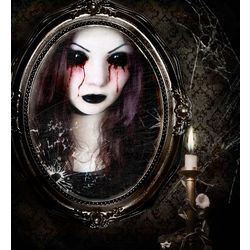 Bloody Mary ~true story~ - Story | Quotev Roll For Character, Spooky Face Paint, Zombie Photoshoot, Urban Legends Stories, Scary Urban Legends, Diy Halloween Luminaries, Morgana Le Fay, Halloween Window Clings, Halloween Shadow Box