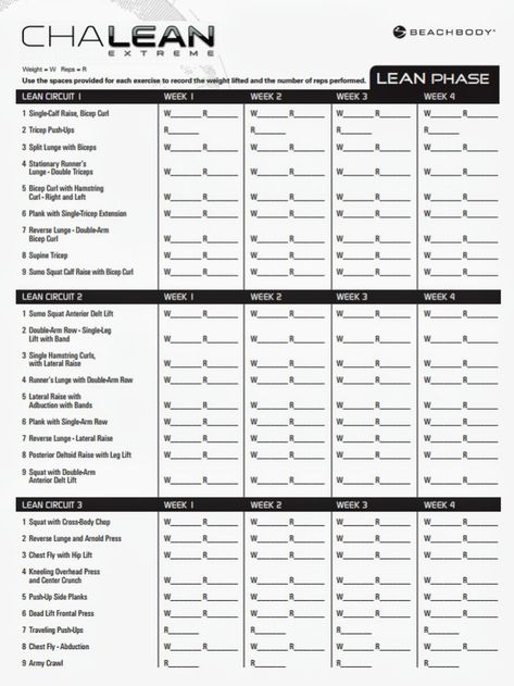 Chalean Extreme Calendar, Chalean Extreme, Lean Workout, Workout Sheets, Hip Exercises, Wall Pilates, Beginner Runner, Beachbody Workouts, Training Workouts