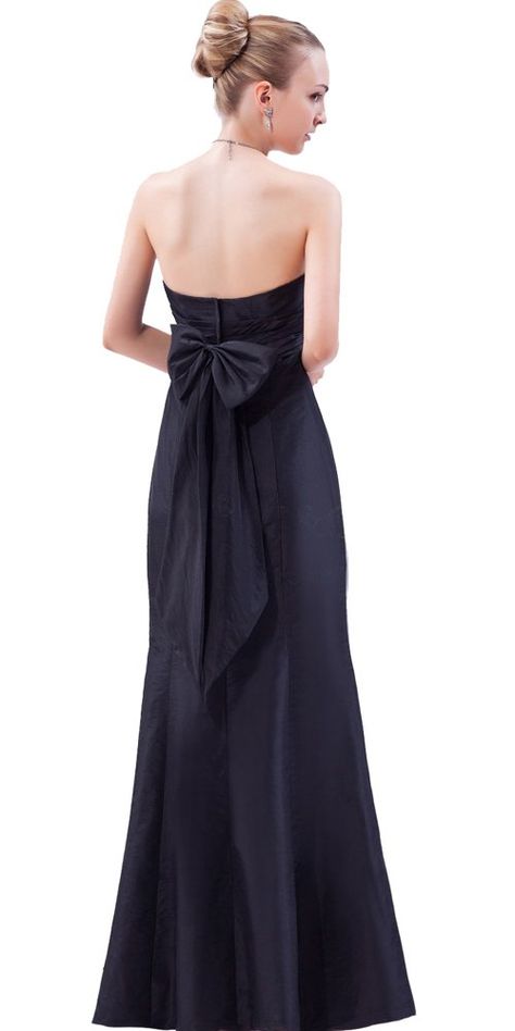 Bow Formal Dress, Long Dress With Bow On Back, Black Dress With Bow In The Back, Long Bow Dress, Prom Dress With Bow On Back, Prom Dresses With Bow, Prom Dress With Bow, Trumpet Prom Dress, Big Bow Dress