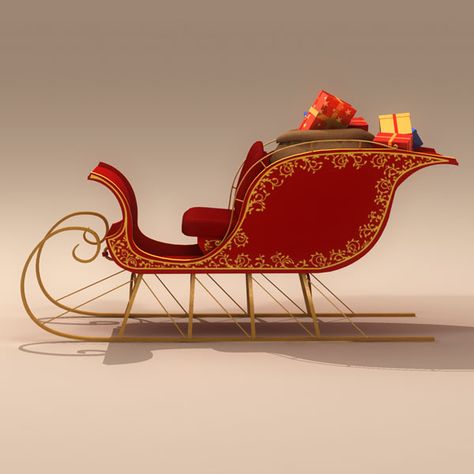 Painted Santa Sleigh, Santa Slay Decoration, Santa Slay Drawing, Santa's Sleigh Drawing, Santa’s Sleigh, Santa Slay, Christmas Sleigh Decorations, Christmas Fashion Photography, Ideas Decoracion Navidad