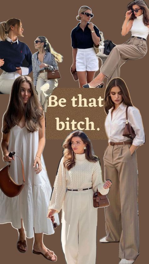 Basic outfits everyday oufit basics inspo clothes styling beige korean trousers basic bitch vibes how to dress like a women with money Women With Money, Beige Korean, Korean Trousers, Beige Outfits, Outfits Everyday, Old Money Outfits, Beige Outfit, Dinner Outfits, Basic Outfits