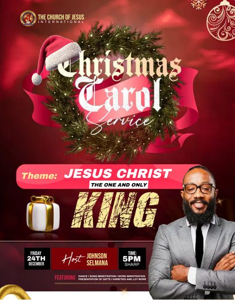 Carol Service Flyer, Christmas Carol Flyer, 31st Night, Sunday Service Flyer, Sunday Service, Christmas Carols, Lip Scrub, Free Downloads, Christmas Carol