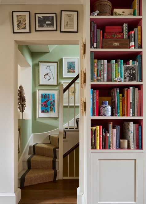 A colourful Notting Hill townhouse that is a dexterous blend of English maximalism and Eastern influences | House & Garden Firmdale Hotels, Garden Magazine, Acrylic Coffee Table, Yellow Sofa, London House, Spare Bedroom, Stair Runner, Notting Hill, House Garden