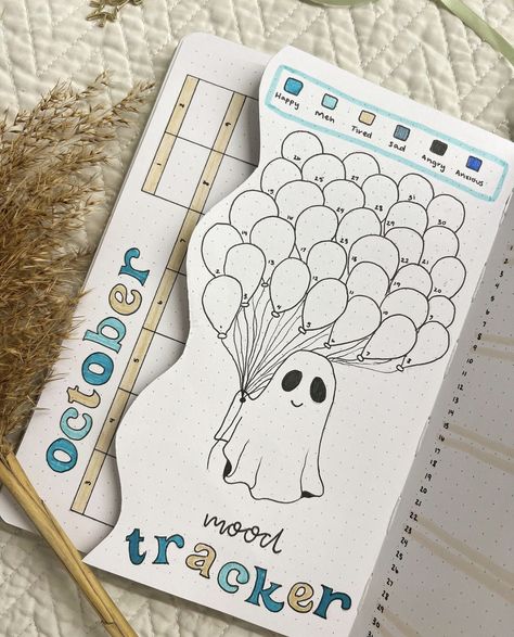 Own Journal Ideas, Journal Ideas Mood, Journal Ideas Mood Tracker, Journal Mood Tracker Ideas, Make Your Own Journal, Mood Tracker Ideas, Bullet Journal Halloween, Bullet Journal Mood Tracker, Journal Mood Tracker